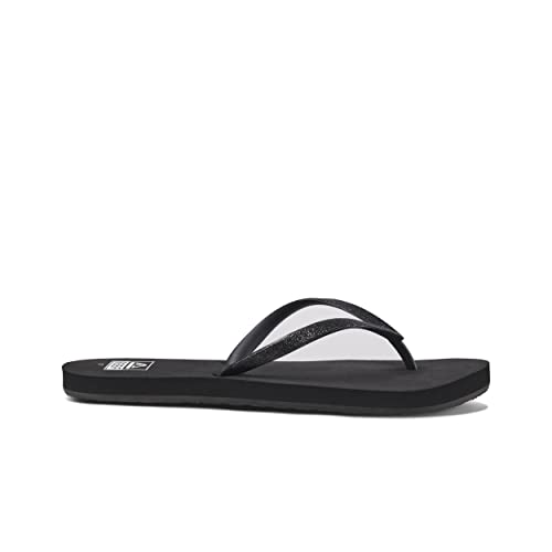 Reef Womens Stargazer Flip Flop, Black/Black, 8 Us #TOP2