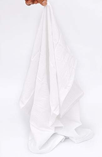 Kitchen Cloth Napkins (18 inches x 18 inches) 12 Pack Luxuriously Soft & Hotel Quality Cotton Napkins Perfect for Events, Hotel & Home Use (White) by JRI®