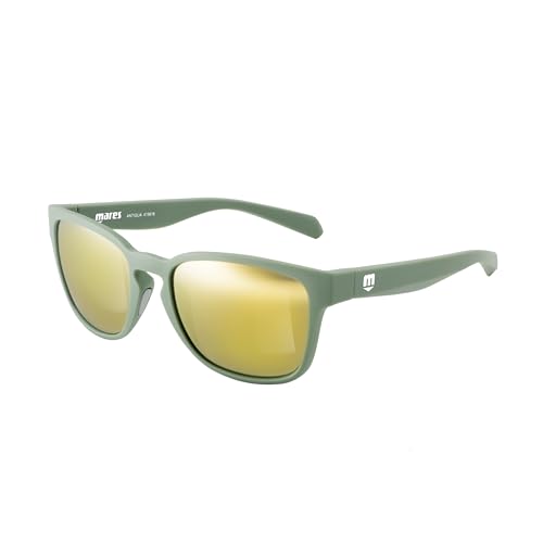 Lunettes de soleil en matériau recyclé Mares Antigua couleur vert sauge