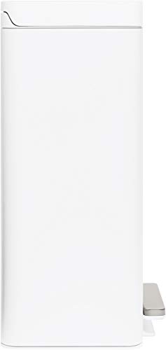 Kohler K-20940-STW 13-Gallon Step Trash Can, White Stainless