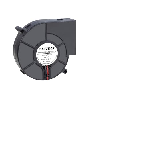 BGTSF Ventilador Centrifugo, 9733 Turbo ventilador centrífugo 12V/24V 97 * 97 * 33mm DC sin escobillas 97mm ventiladores enfriadores for asiento de vehículo de barbacoa(24V Sleeve)
