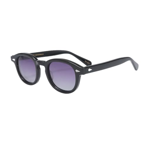 Lunettes de soleil polarisées pour homme et femme noir et violet élégantes