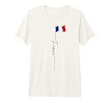 Francia, elegante bandiera rossa francese vintage per orgogliosi patrioti francesi che vivono all