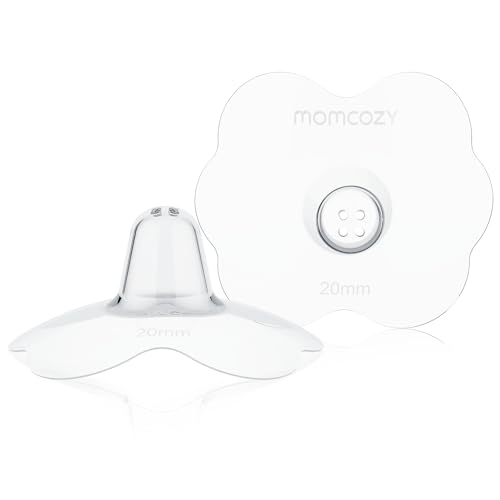 Image of Momcozy NS007 Floral Nipple Shield for Flat or Inverted Nipple, 20mm, 1 P