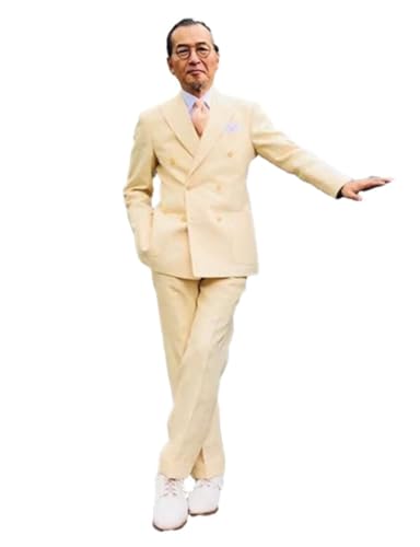 Veste et Pantalon de Smoking Homme Ensemble de Cérémonie Chic