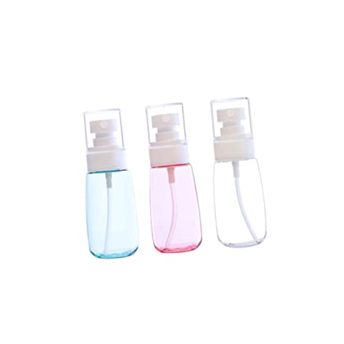 DEARMAMY 3pcs Reusable Spray Bottles Fine Mist Cap Travel Sunscreen Sprayers Compact Portable Toiletry Bottles