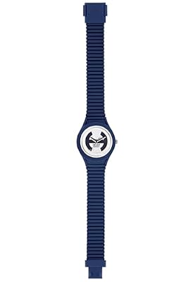 HIP HOP, Collezione Solare, Orologio Donna Deep Ocean, Cinturino in Silicone Regolabile, Quadrante Bianco, Pratica Chiusura, Cassa 34mm, Movimento Solo Tempo Miyota 2036, Resistente all'Acqua, Blu