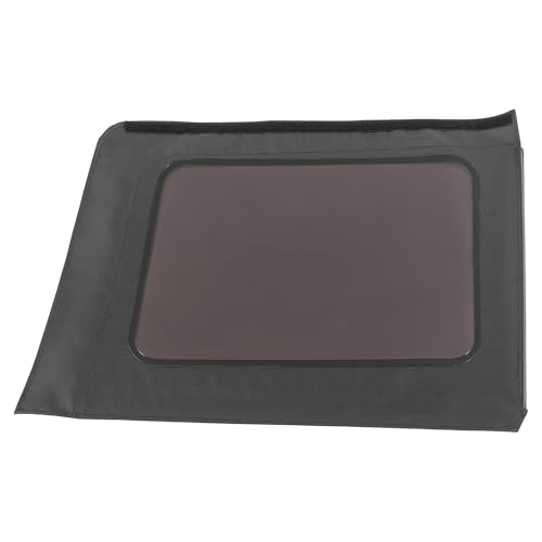 MasterTop Soft Top Replacement Quarter Window, Passenger Side - Fits Jeep Wrangler JK 2007-2018 - Compatible with Mopar Factory Soft Tops (Fits 07-18 4-Door, Black Diamond)