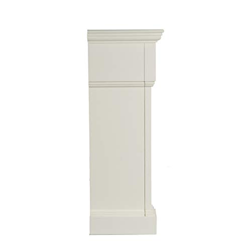 Sei Furniture Calvert Electric Carved Floral Trim Fireplace, Ivory (Fa9279E) #TOP3