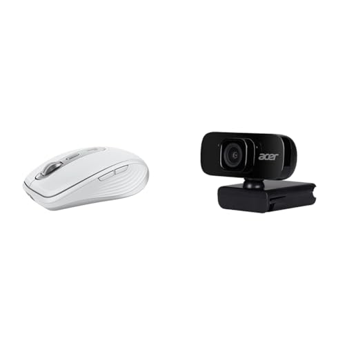 Logitech MX Anywhere 3S y webcam Acer FHD con enfoque automático para videollamadas