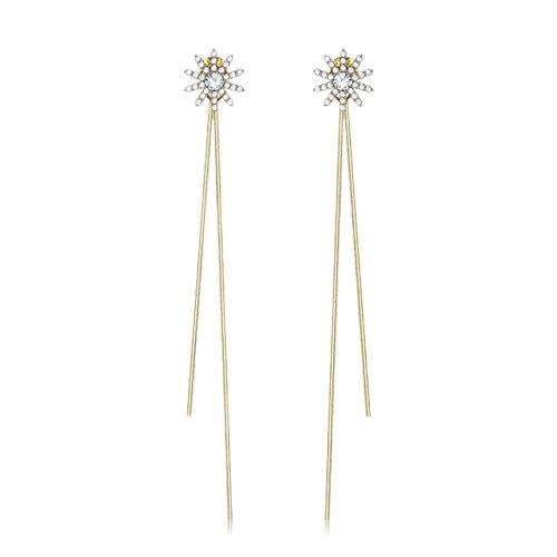 Boucles d'oreilles flocon de neige en zircon, le cadeau d'anniversaire idéal pour femme
