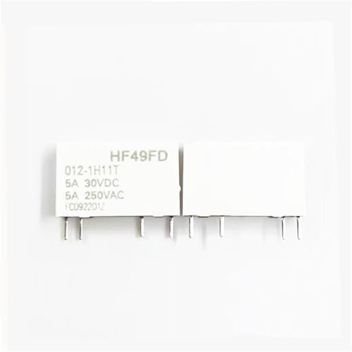 Relais HF49FD 012-1H11T 12 V CC 5 A 4 broches pour commutation de tension