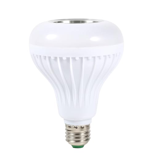 YWBL-WH Ampoule LED RGB Intelligente, Bluetooth, Musique, Haut-parleur, Lampe à Couleur Changeante, E27, 12W, avec Télécommande, pour Salon, Salle de Bain