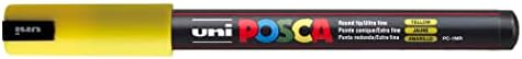 Posca PC-1MR Water Based Permanent Marker Paint Pens. Premium Ultra Fine Tip for Arts and Crafts. Multi Surface Use On Wood, Metal, Paper, Cardboard, Glass, Fabric, Ceramic & Stone. Set of 8 Pastel