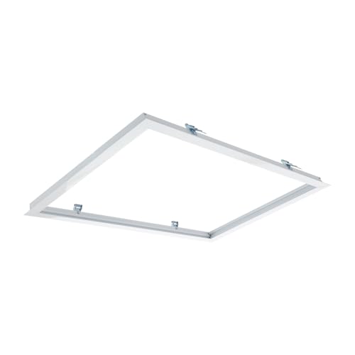 LEDKIA LIGHTING - Marco Empotrable para Paneles LED 60x30 cm | Instalación en Interior | Aluminio Resistente | Dimensiones Compactas | Acabado Blanco