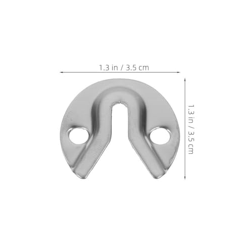 Image of PartyKindom 20pcs Keyhole Hangers Metal Key Hole Hanger with Raised Slot Bracket Picture Hanging Brackets for Mirror, Picture, Frames, Cabinet
