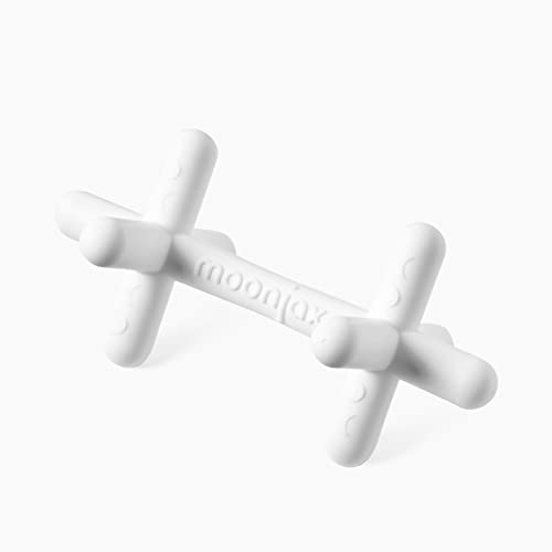Moonjax Moonlight White Silicone Baby Teething Toys - Baby Teether For Infants, Toddlers, Newborns, Cpsia Certified | Dishwasher, Sterilizer, And Freezer Safe #TOP1