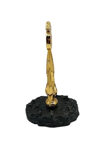 Image of Nandi Idol, Handcrafted Matt Finish Shiva's Cow Statue for Temple Puja & Home, Nandi Pindi Showpiece, Ideal Gift Item for Housewarming Black (om trishul 2)