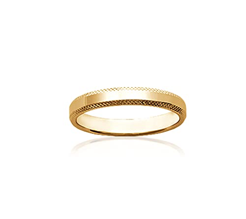 Alliance en Plaqué Or 18K Tata Gisèle 3 mm pour homme et femme