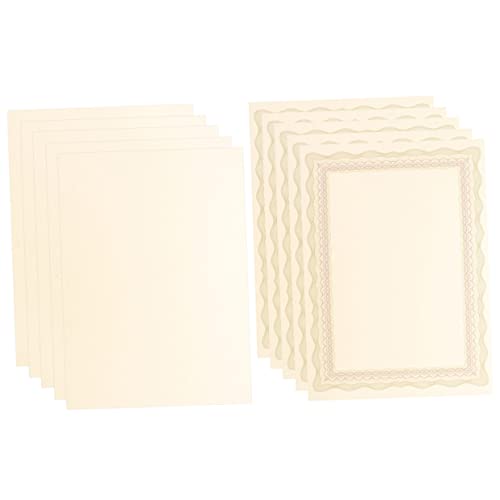 HOMSFOU 10piezas Papel Para Certificados Para Diplomas Premios Académicos Para Certificados Imprimible Para Eventos De Graduación y Ceremonias De Premios