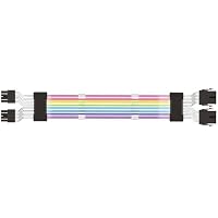 Mars Gaming MCA-16, ARGB Extender Kabel 8+8pin PCIe für Grafikkarten, Ultrahelle LEDs, Volle Kompatibilität, AWG18 Reinkupfer, 310mm – Ansicht 4