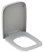 Produktbild Toilettendeckel / WC  Sitz Renova Nr. 1 Plan | mit Deckel, verchromte Scharniere aus Messing, mit Absenkautomatik | Material: Duroplast, Form: gerade Deckelform, Breite: 367 mm, Tiefe: 447 mm