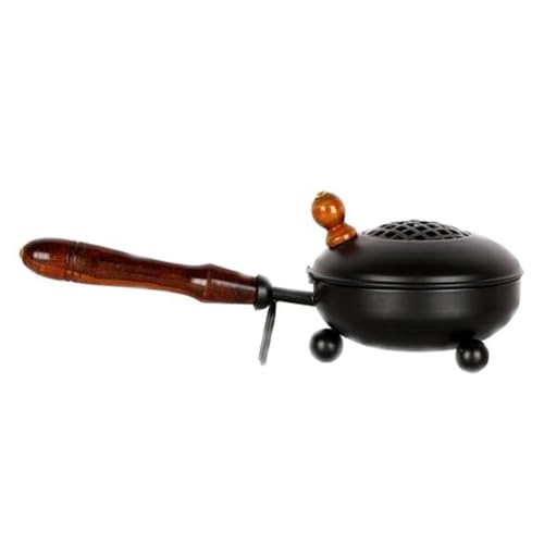 Heaven Decor Incense Burner, Loban Burner with Handle, Dhoop Dhuni Burner Sambrani Dhoop Burner for Home Office Temple Prayer Butler