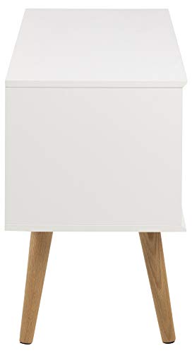 AC Design Furniture 60639 Anrichte Mariela, Türen 2 Stück, Boden 1 Stück Holz, 96 x 38 x 62,5 cm, weiß - 4