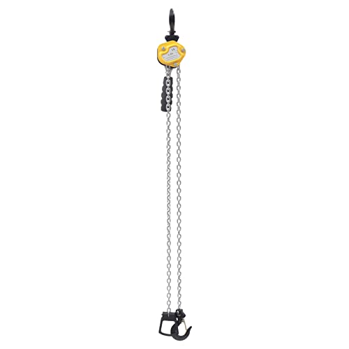 Mini Chain Hoist G80 Grade Chain Ratchet Lever Hoist with Hook Portable Adjustable Chain Come Along Lever Chain Hoist Suitable for Warehouse Garage Auto Machinery (1/4 Ton 5 FT)