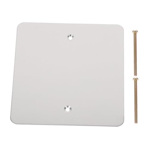 SHINEOFI Tapa Ciega para Enchufe Tipo 120 de Acero Inoxidable 1 Pieza Placa Metálica Cuadrada para Tomacorrientes Eléctricos Cubierta Resistente para Pared y Techo Instalaciones Estándar