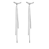 Pendientes largos de borla para mujer y niña, joyería geométrica de dama de honor, Metal, Metal,