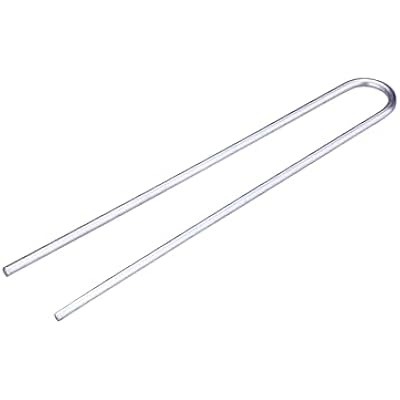 Raindrip R396CB 1/4-Inch Tubing Hold-Down Stake، 3-1 / 2-Inch Long، Metal، for Drip Irrigation Supply Tubing، Dripline، and Drip Systems، 20-Pack، Galvanized Steel