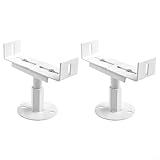 2 soportes de suelo ajustables para radiador, patas de soporte de aluminio de 8 a 13 cm de altura para radiadores de calefacción central de hierro fundido, soportes de montaje anticorrosión