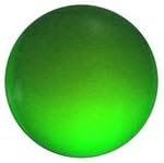 Stained Glass Jewels - 18mm Round Smooth - Green