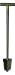 Lesche 1V_WWMFG-32-SER T- Handle Heavy Duty Metal Detecting Shovel with Serrated Blade