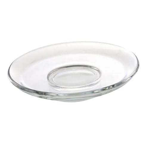 DIYEAH Platos De Vidrio Para Tazas De Té y Café 8,5 Cm Resistentes Para Hogares y Salas De Té