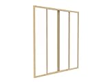 Verrière Aluminium, Verre trempé Naturel clair
