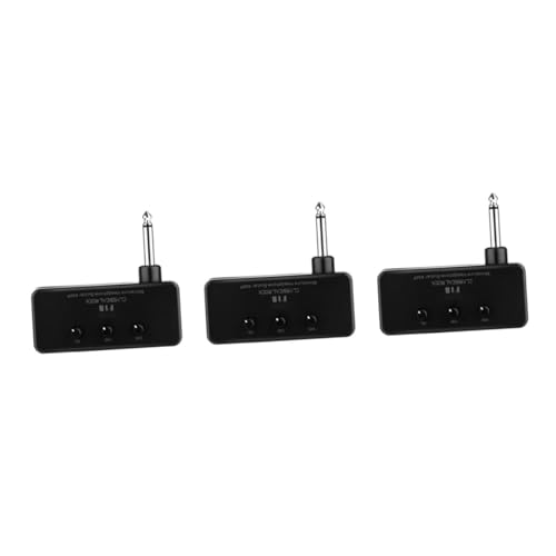 TOYANDONA 3 Juegos Mini Amplificador De Guitarra Eléctrica De Audio Portátil Amplificador De Guitarra Portátil Bajo Guitarra De Viaje Minialtavoces Balada Viajar Aluminio Sintonizador