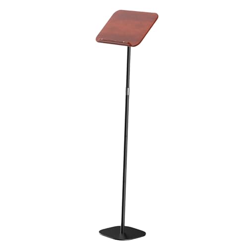 Badiman Atril de Lectura de Pie Soporte de Suelo para Libros Atril de Madera para Música Y Recetas con Pinzas Elásticas para Páginas Adecuado para Leer Estud, 50 a 170 cm, Individual