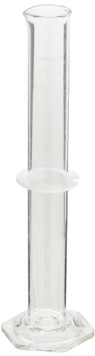 Image of Pyrex Borosilicate Glass Class A Graduated Cylinder, Double Metric Scale, TD, 500ml Capacity (Case of 8)