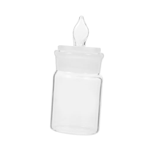 VILLFUL Laboratory Weighing Dishes Weighing Bottle Chemistry Bottles Labs Weighing Holder Sampling Weighing Jar Laboratory Bottles Sample Storage Bottles Wide Mouth Wash Bottle White Glass