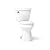 Cimarron® The Complete Solution® two-piece elongated toilet, 1.28 gpf