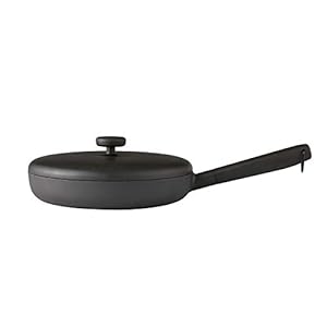 JIA Inc. Monolithic Cookware – Frying Pan, Black, 26cm