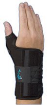 Med Spec Ryno Lacer Wrist Support, Short Black, Universal Right by