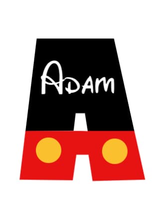 For Magical Cruise Custom Door Magnet Decoration Decor - Personalized Mouse Initial With Optional Name