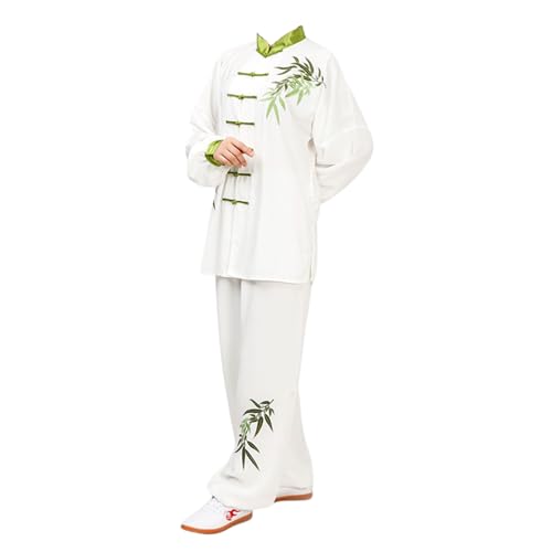 Leeonway Traje Tang Uniformes De Kung Fu,Tang Traje De Artes Marciales Kung Fu,Traje Hombre De Tai-Chi,CóModo Y Transpirable,con Bolsillos,para Tai-Chi,Kung Fu Y Ocio