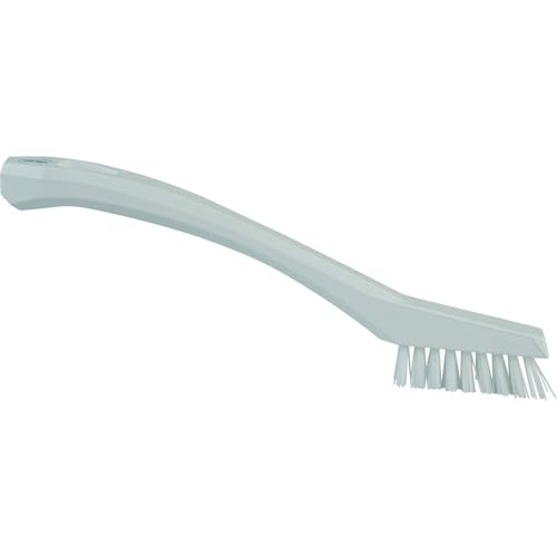 Image of 1 /2 in W Detail Brush, Stiff, 5 1 /2 in L Handle, 2 in L Brush, White, Plastic, 8 in L Overall - 1 Each