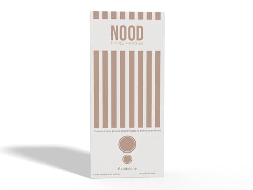 Meiiyo NOOD Pimple Patch Skin-Tone Matching 20 Patches in 2 Sizes Sandstone
