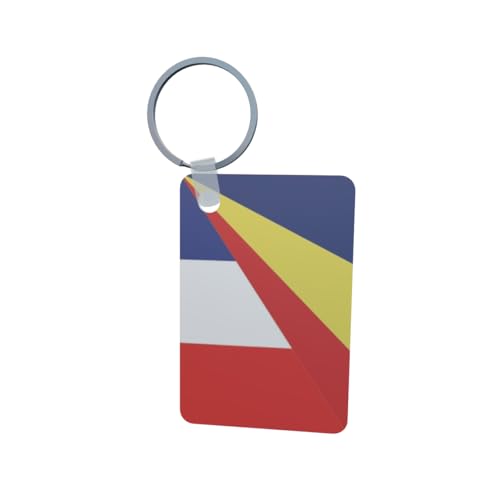 U24 Porte-clés Seychelles-France Aluminium 50 x 47 mm