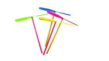 Aarisha Dragon Fly Copter Toys for Kids, Set of 25, Flying Hand Spinner Toys with Assorted Vibrant Colors, Outdoor Toys for Boys & Girls, Birthday Party Favors & Goody Bag Fillers for Children